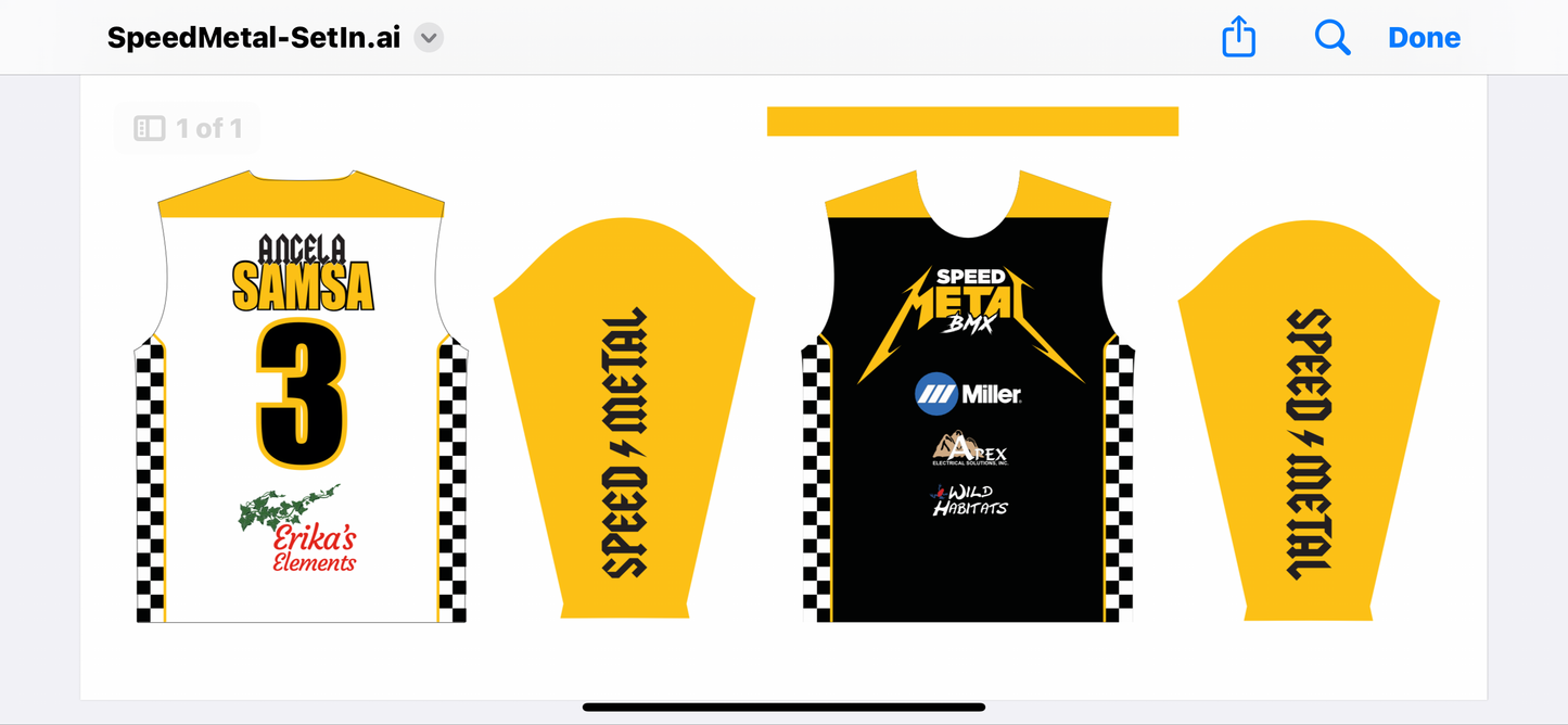 SPEED METAL BMX JERSEY