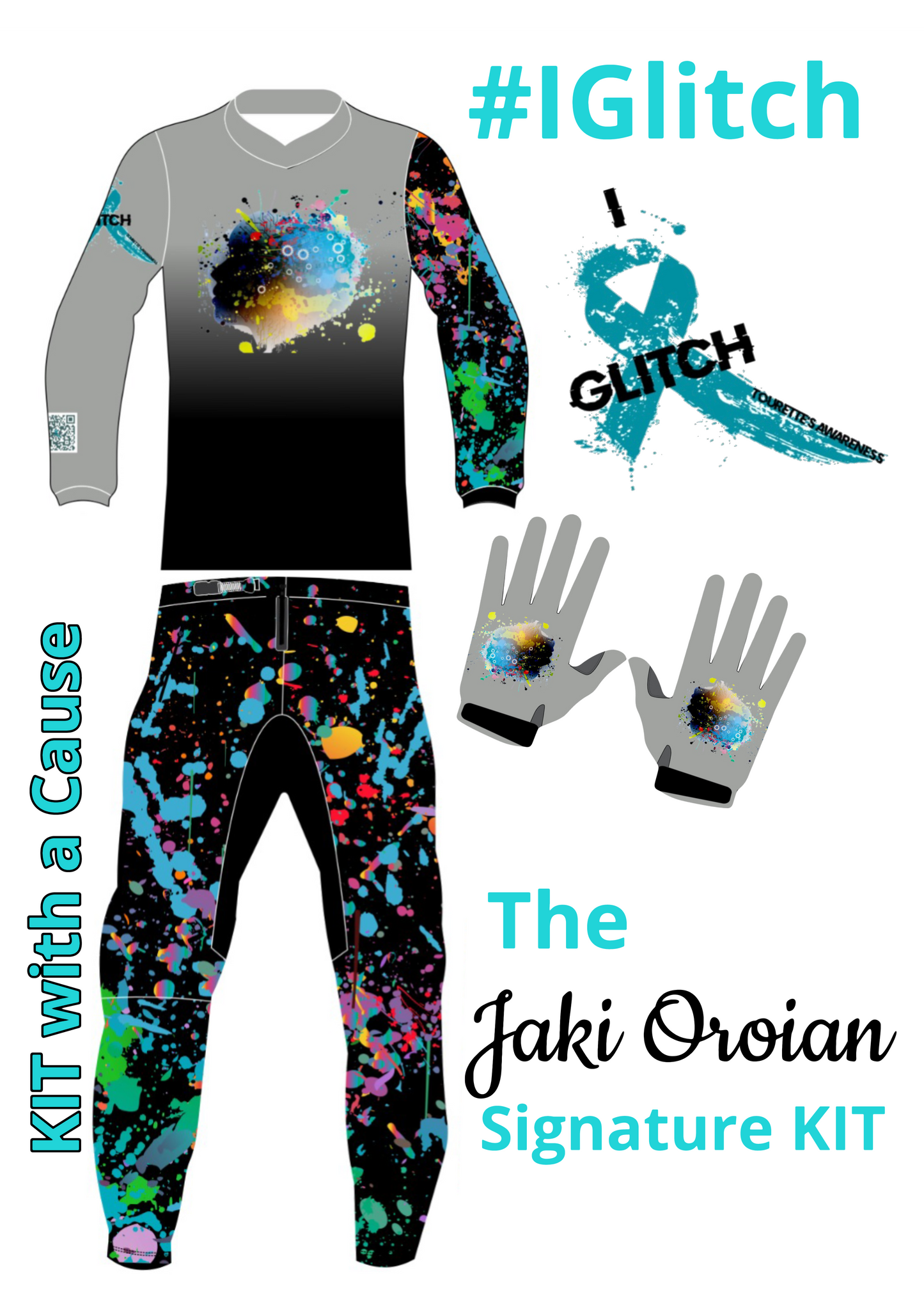 I Glitch Pant - Paint Splatter