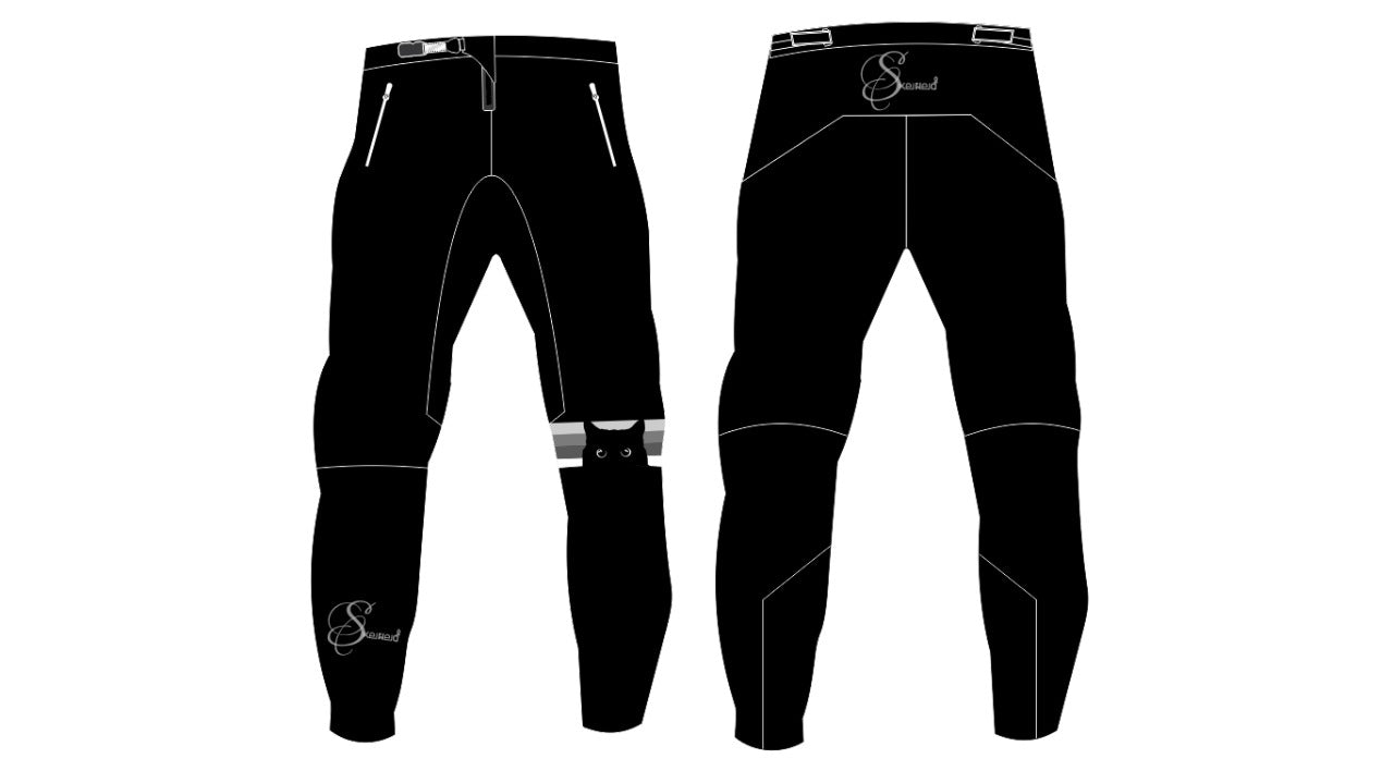 Black cat race pant