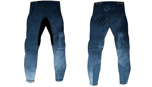 Navy Smoke claw Race Pants